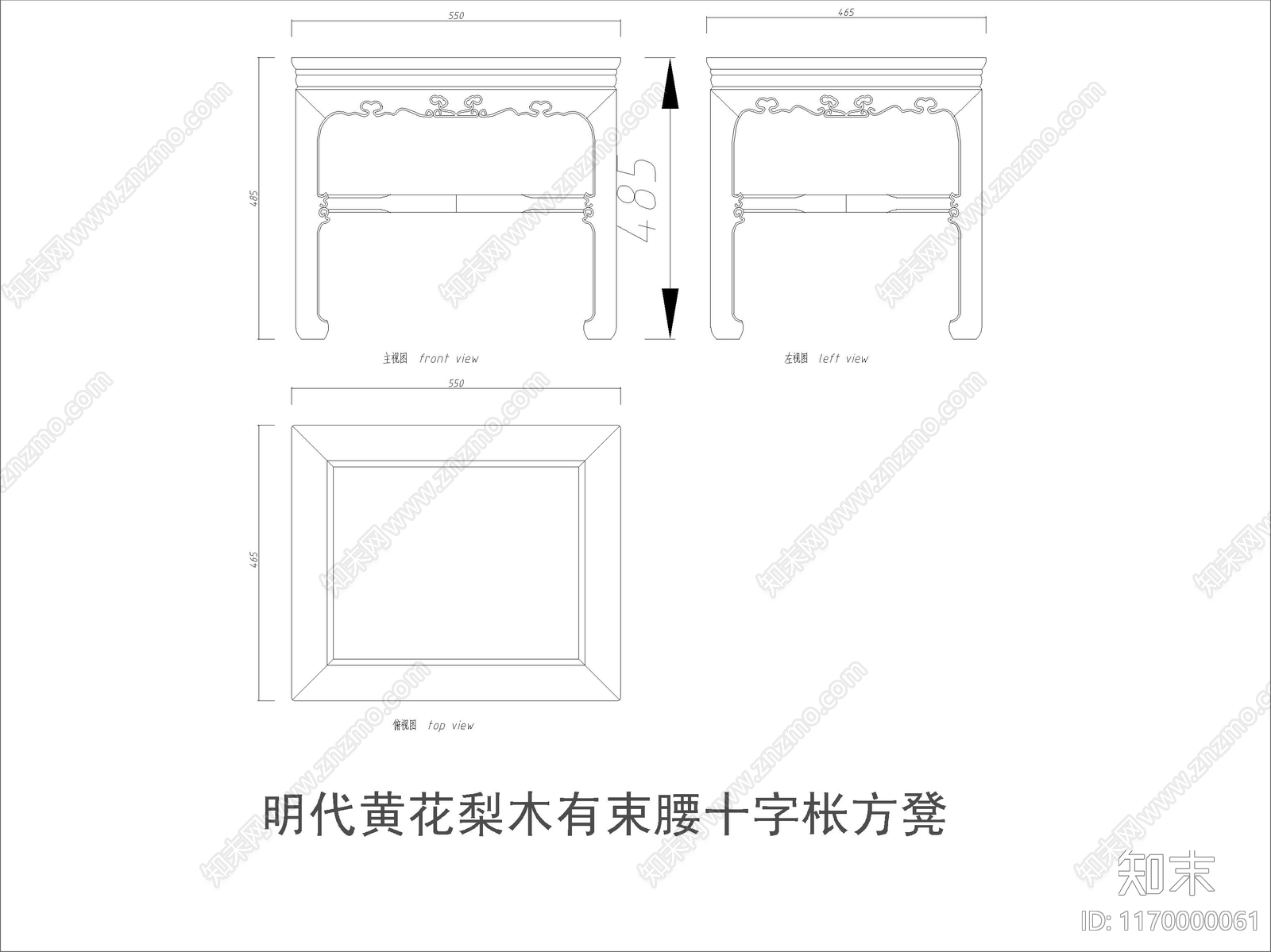 中式家具节点详图cad施工图下载【ID:1170000061】