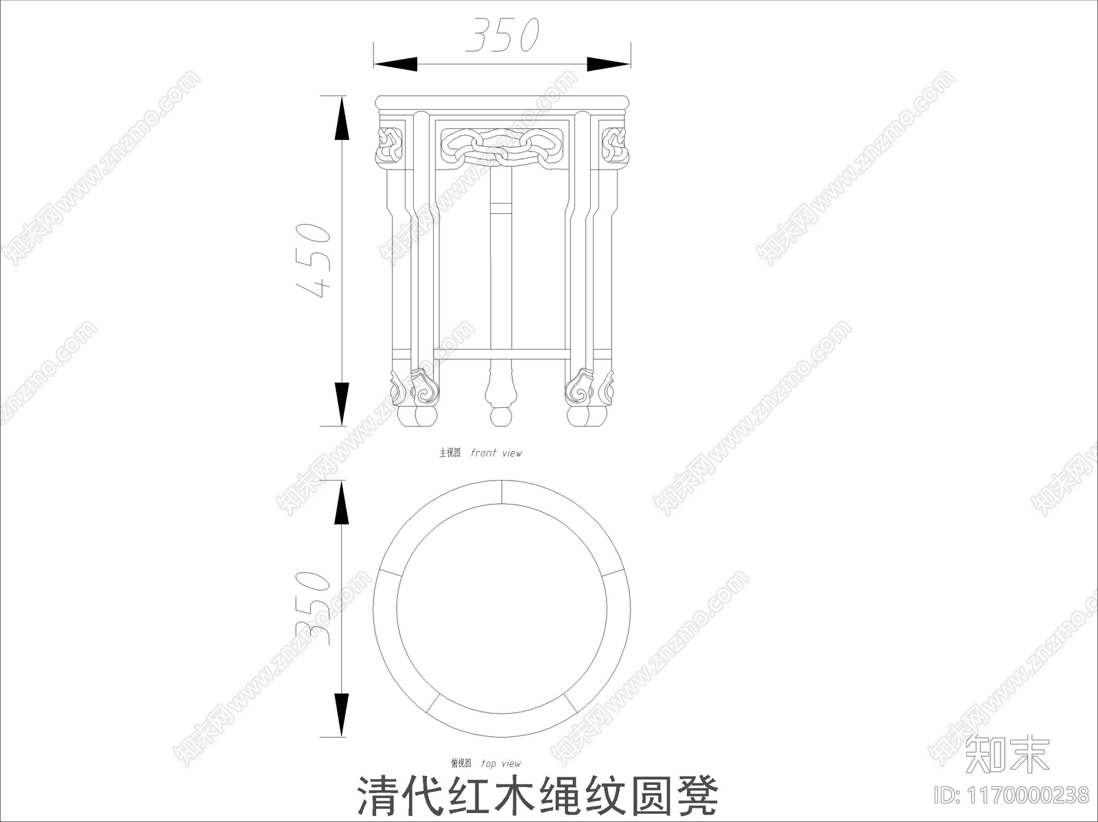 中式家具节点详图cad施工图下载【ID:1170000238】