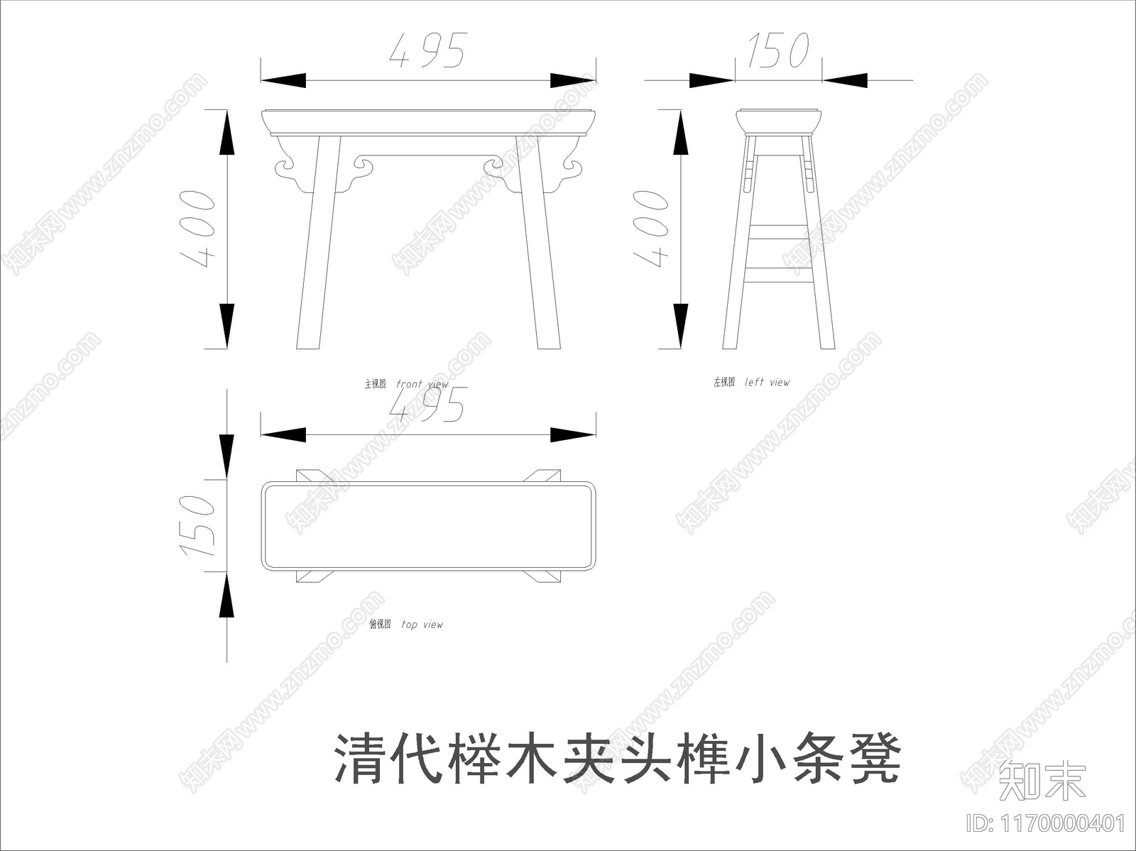 中式家具节点详图cad施工图下载【ID:1170000401】