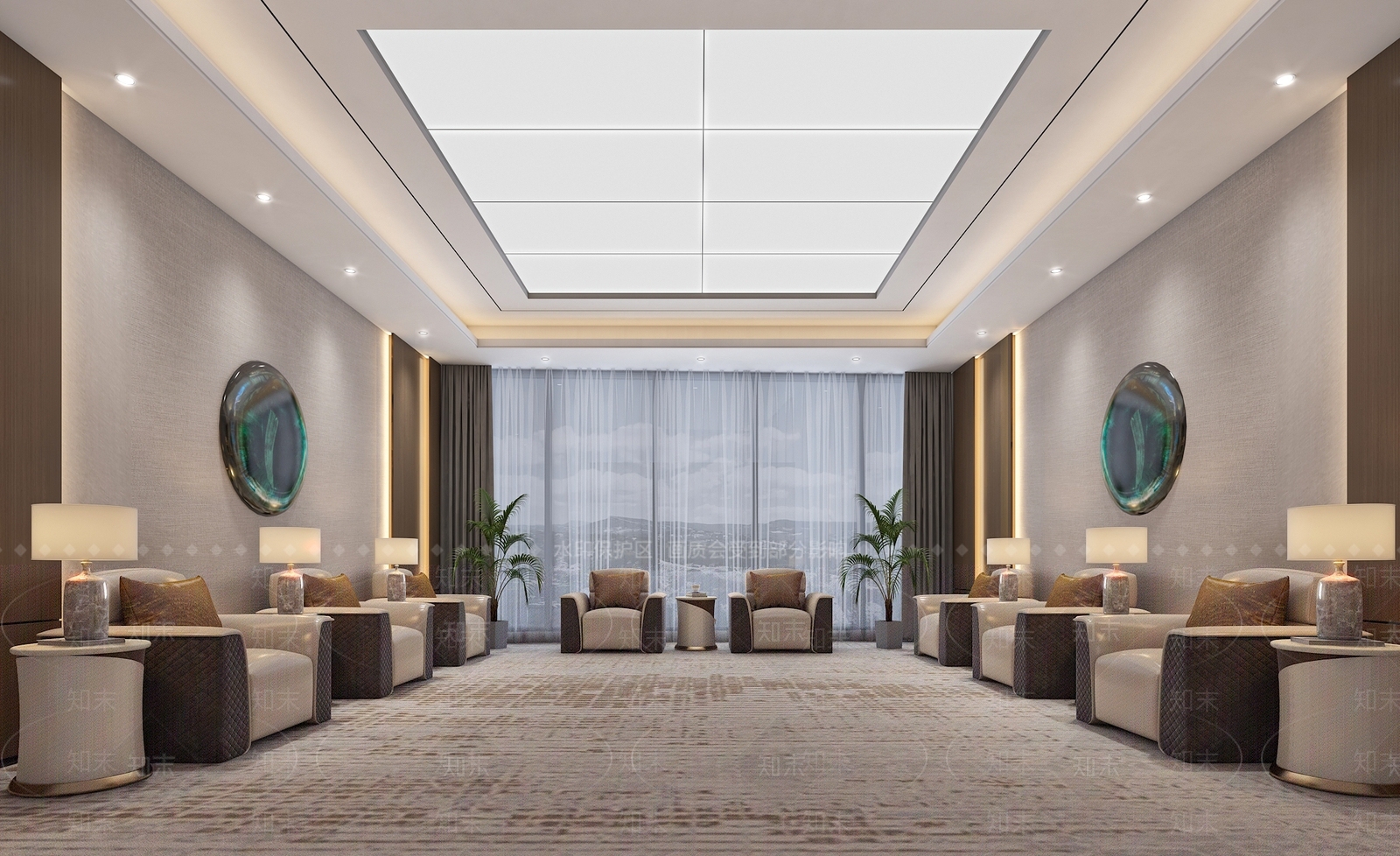 现代接待室3D模型下载【ID:1170001853】