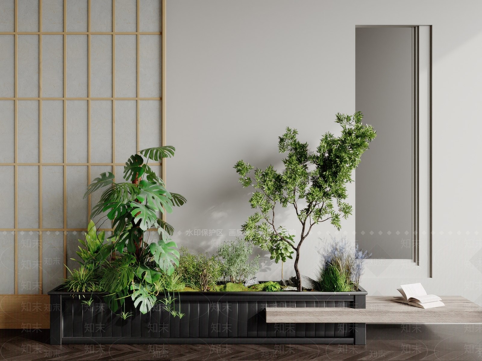 植物堆3D模型下载【ID:1170002789】