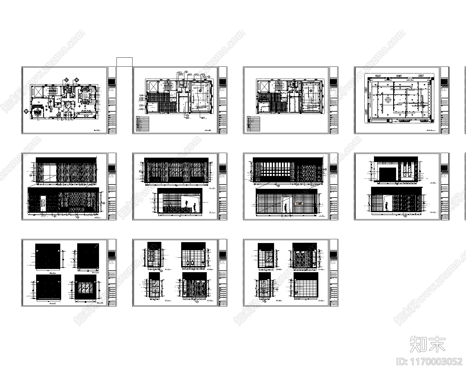 现代整体办公空间cad施工图下载【ID:1170003052】