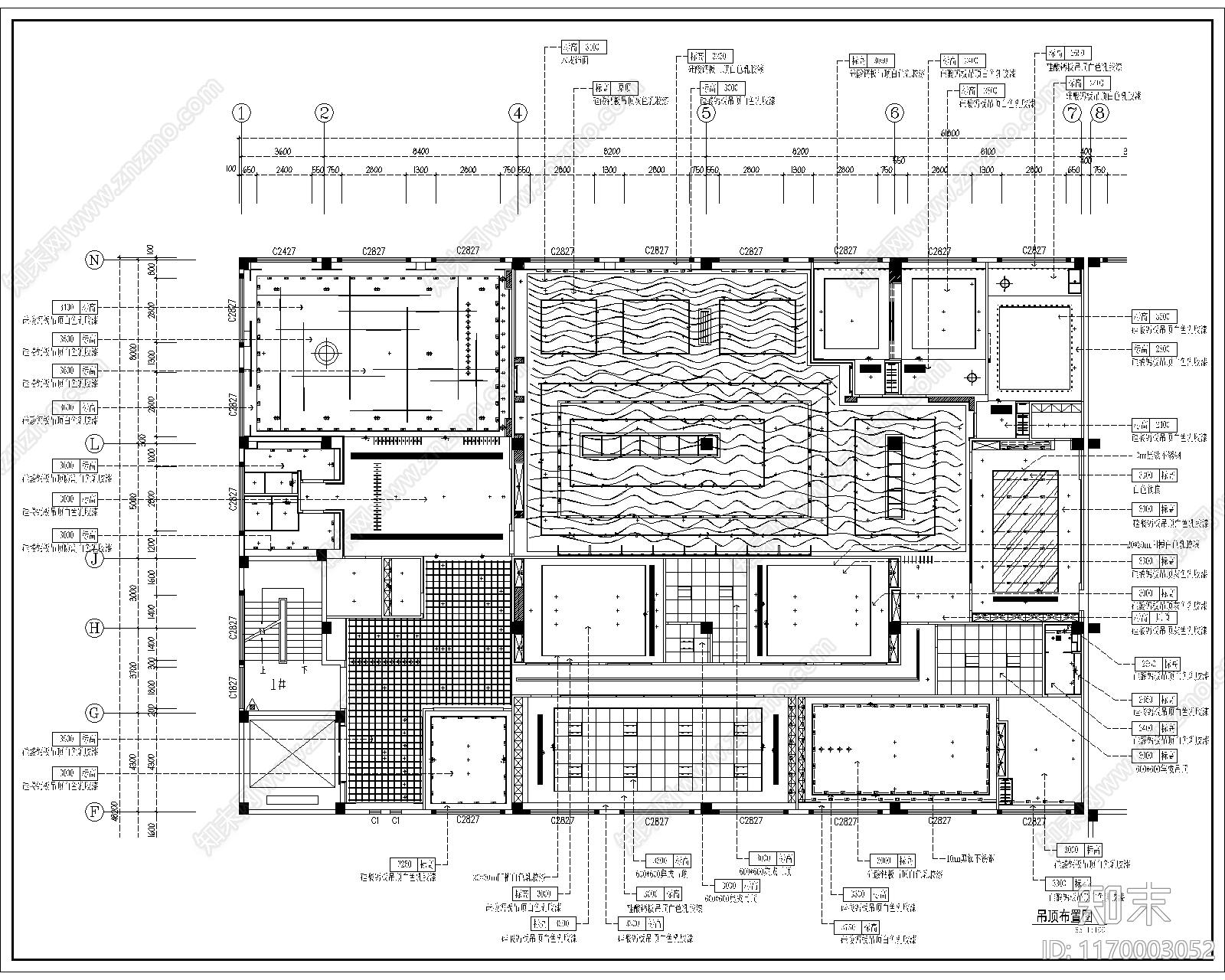 现代整体办公空间cad施工图下载【ID:1170003052】