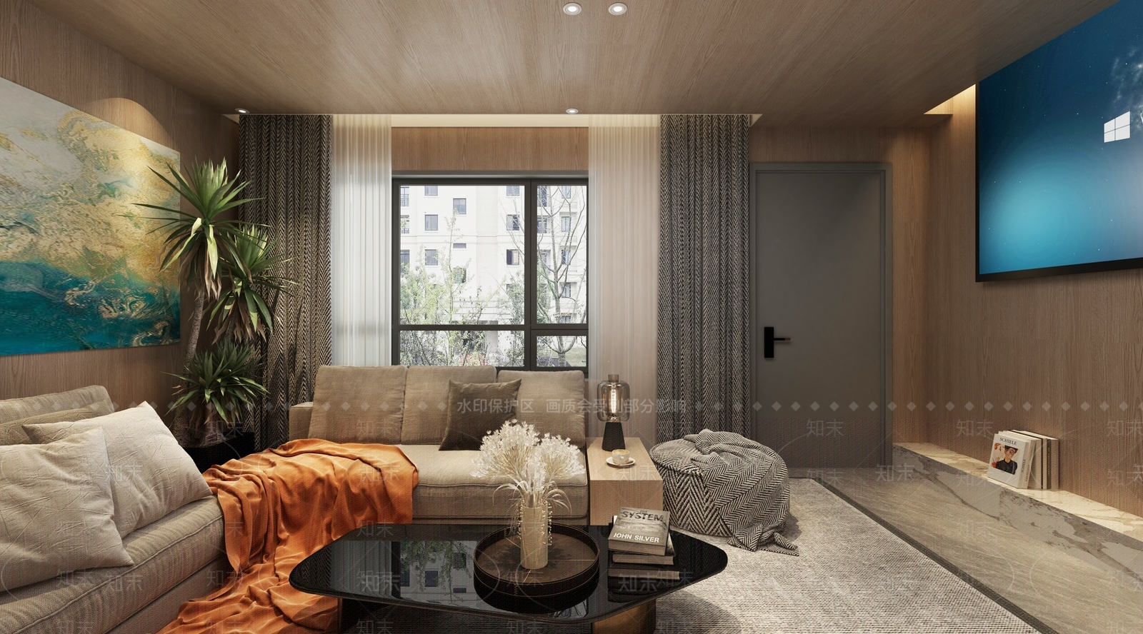 现代影音室SU模型下载【ID:1170003391】