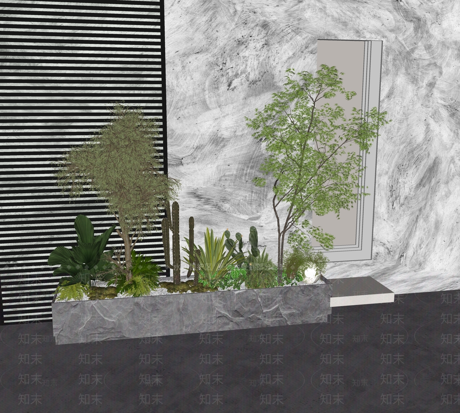 植物组合SU模型下载【ID:1170003518】