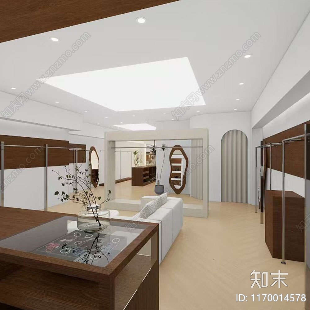 复古服装店cad施工图下载【ID:1170014578】