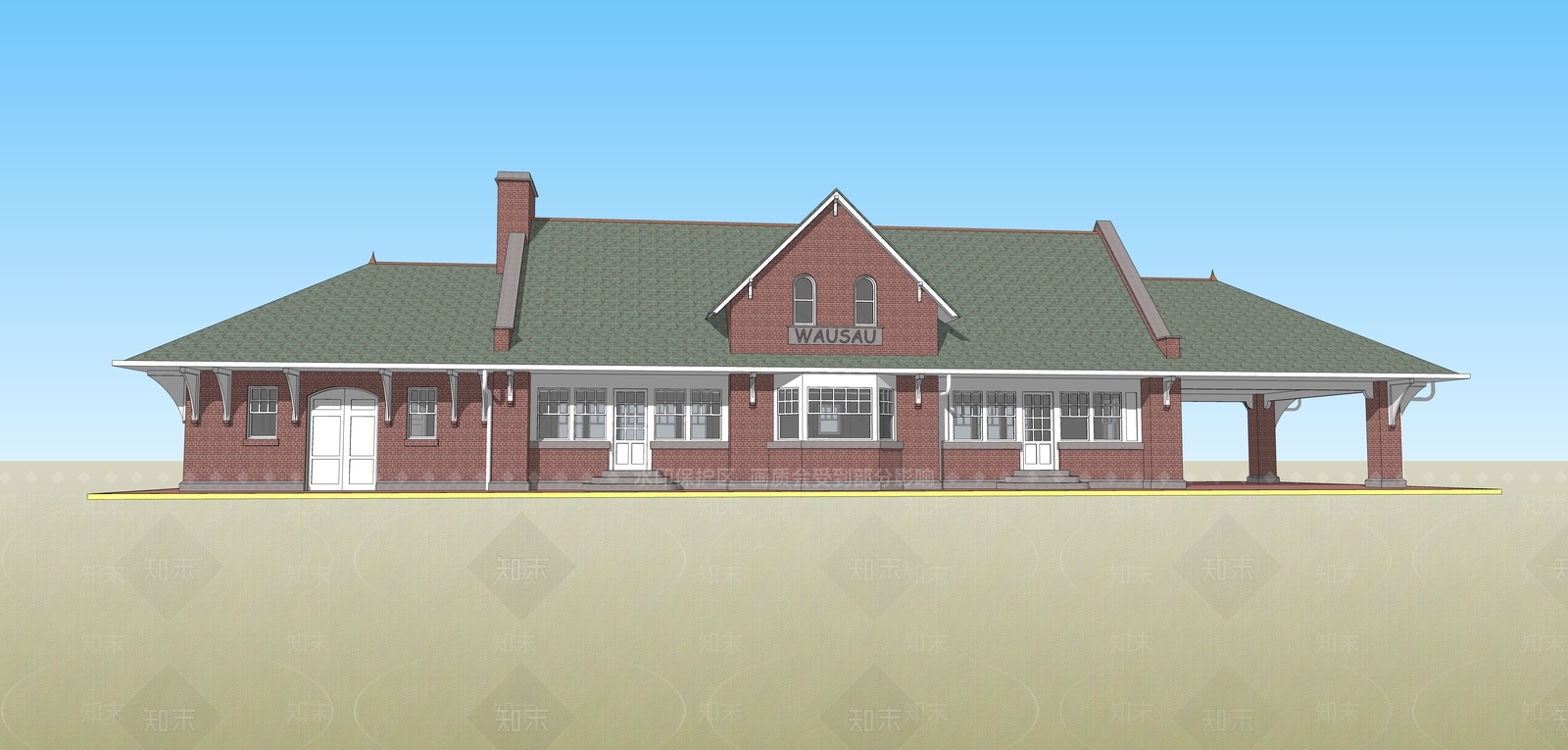 美式欧式其他商业建筑SU模型下载【ID:1170019160】