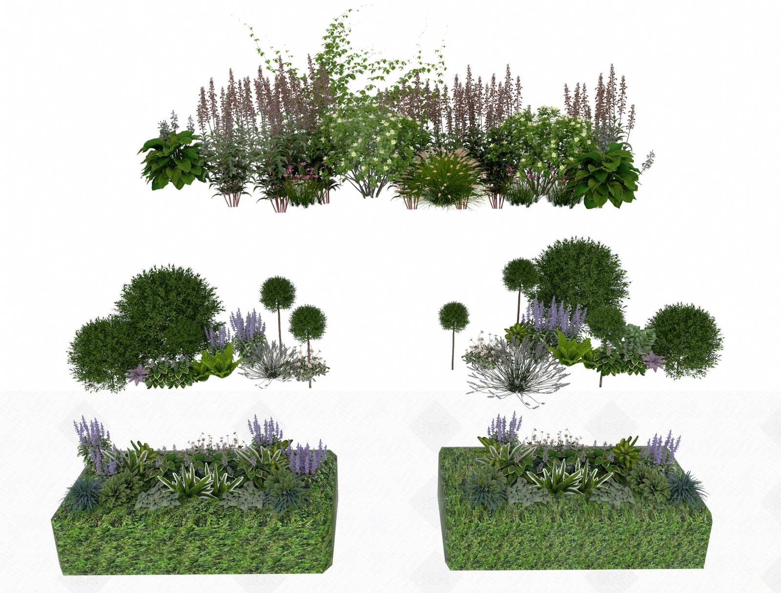 植物堆3D模型下载【ID:1170020760】