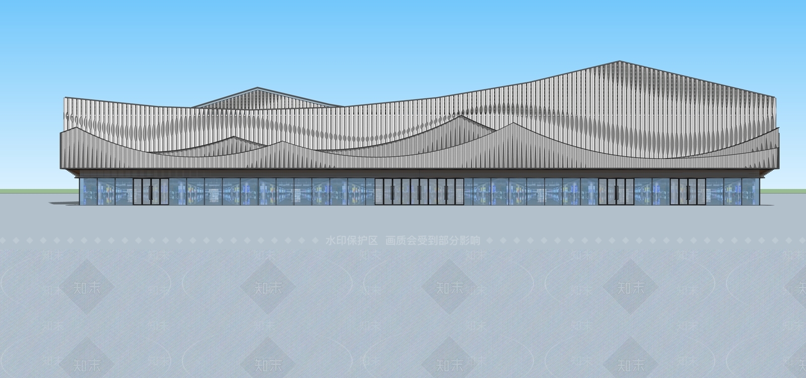 新中式现代其他公共建筑SU模型下载【ID:1170025180】