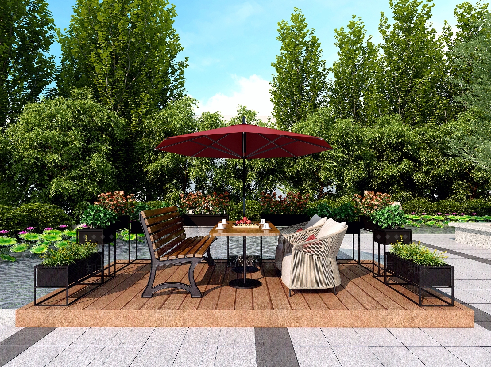 复古工业咖啡厅3D模型下载【ID:1170031209】
