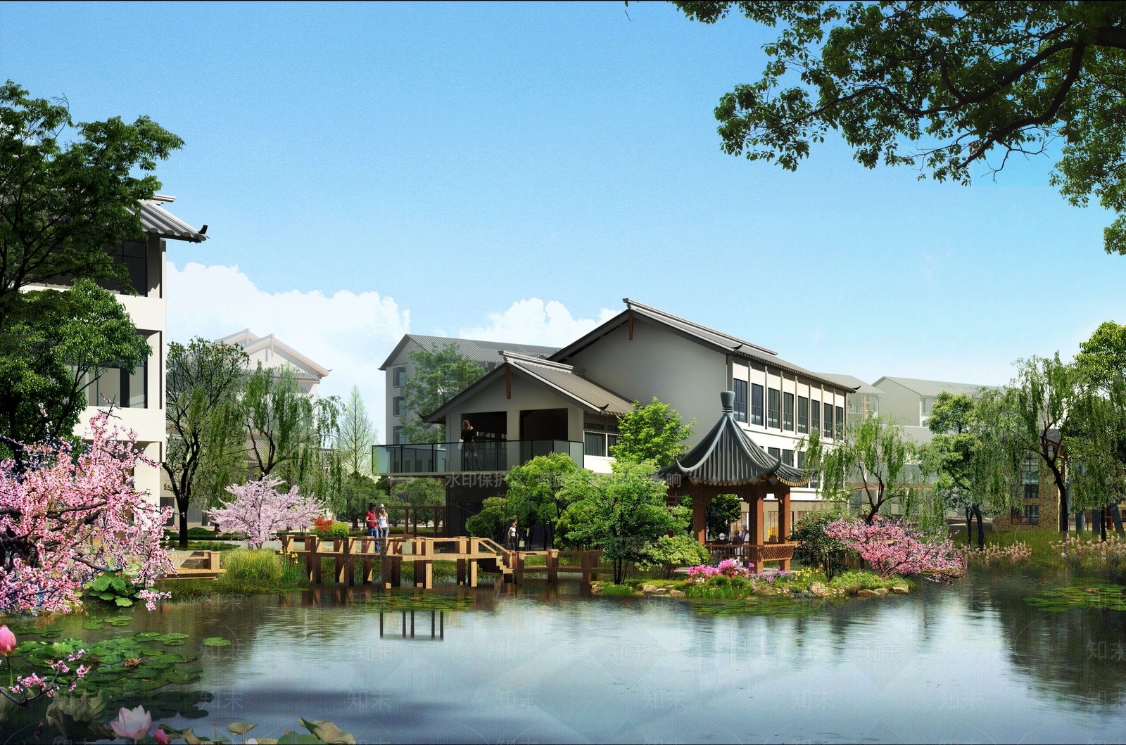新中式古建3D模型下载【ID:1170031195】
