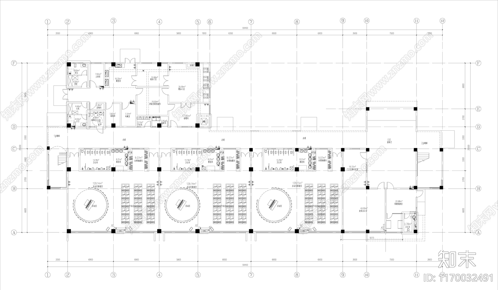 现代其他公共建筑施工图下载【ID:1170032491】