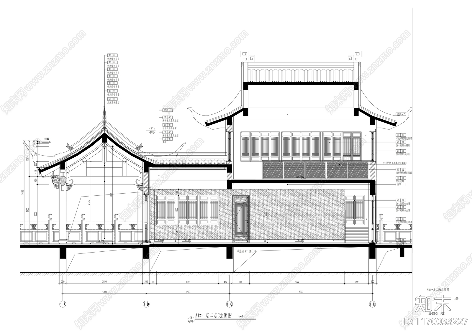 中式其他文化空间cad施工图下载【ID:1170033227】