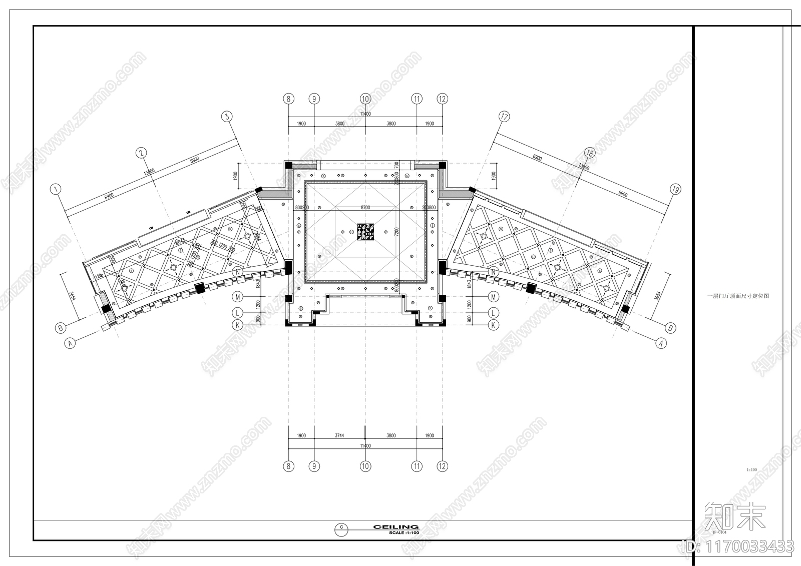 现代其他工装空间cad施工图下载【ID:1170033433】