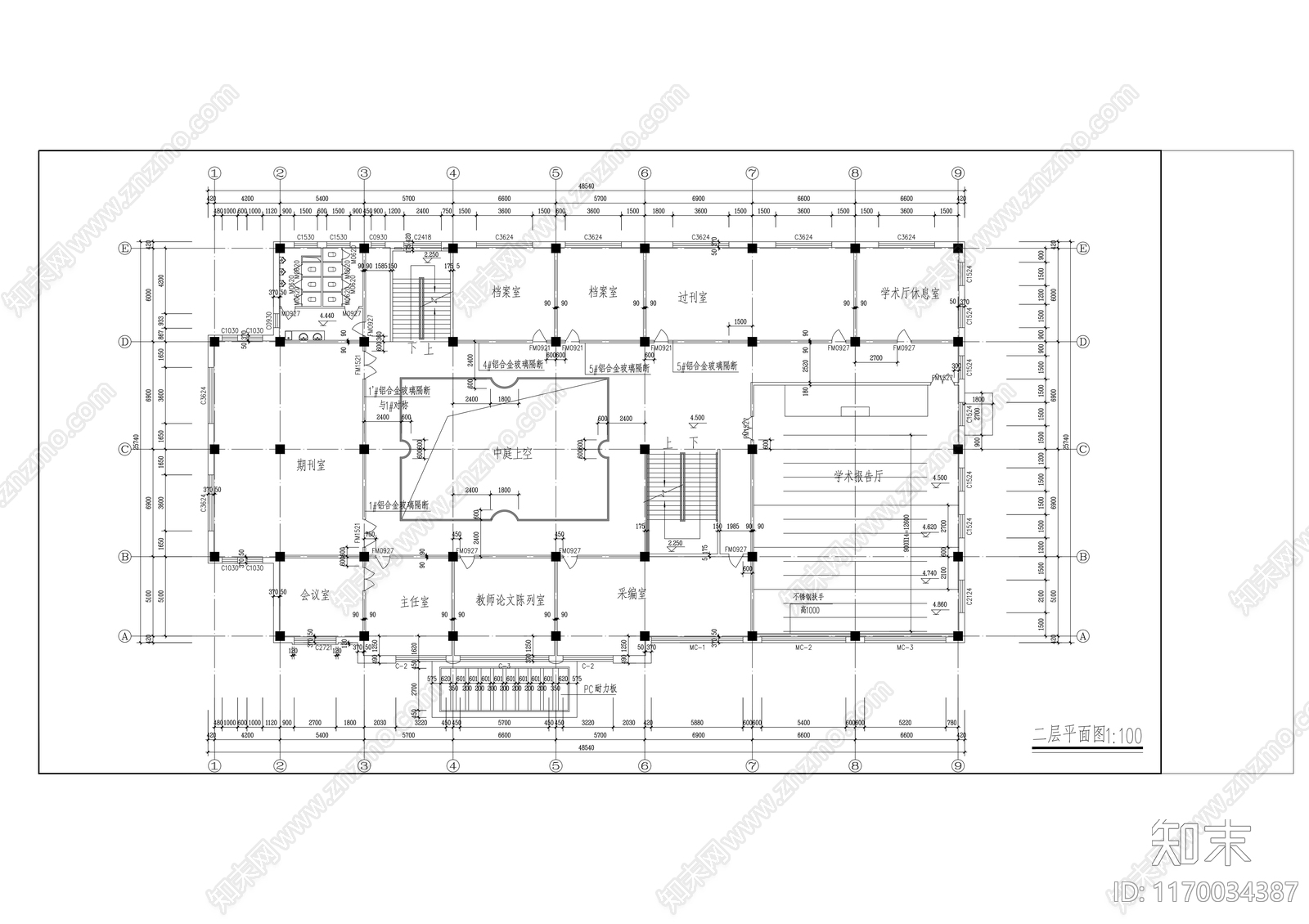 建筑平面图施工图下载【ID:1170034387】