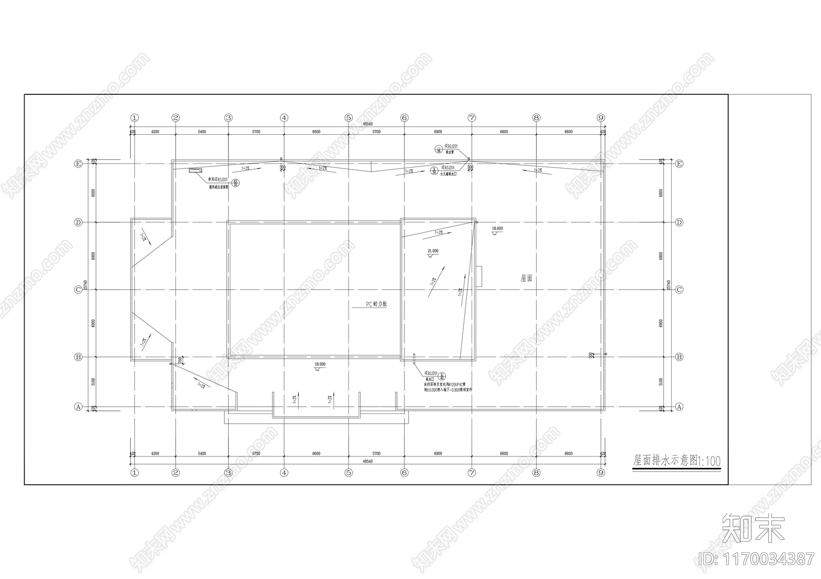 建筑平面图施工图下载【ID:1170034387】