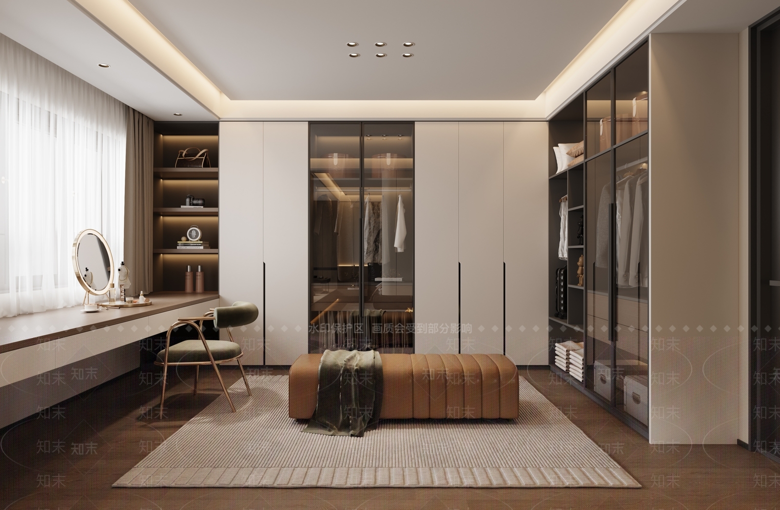 现代意式衣帽间3D模型下载【ID:1170035181】