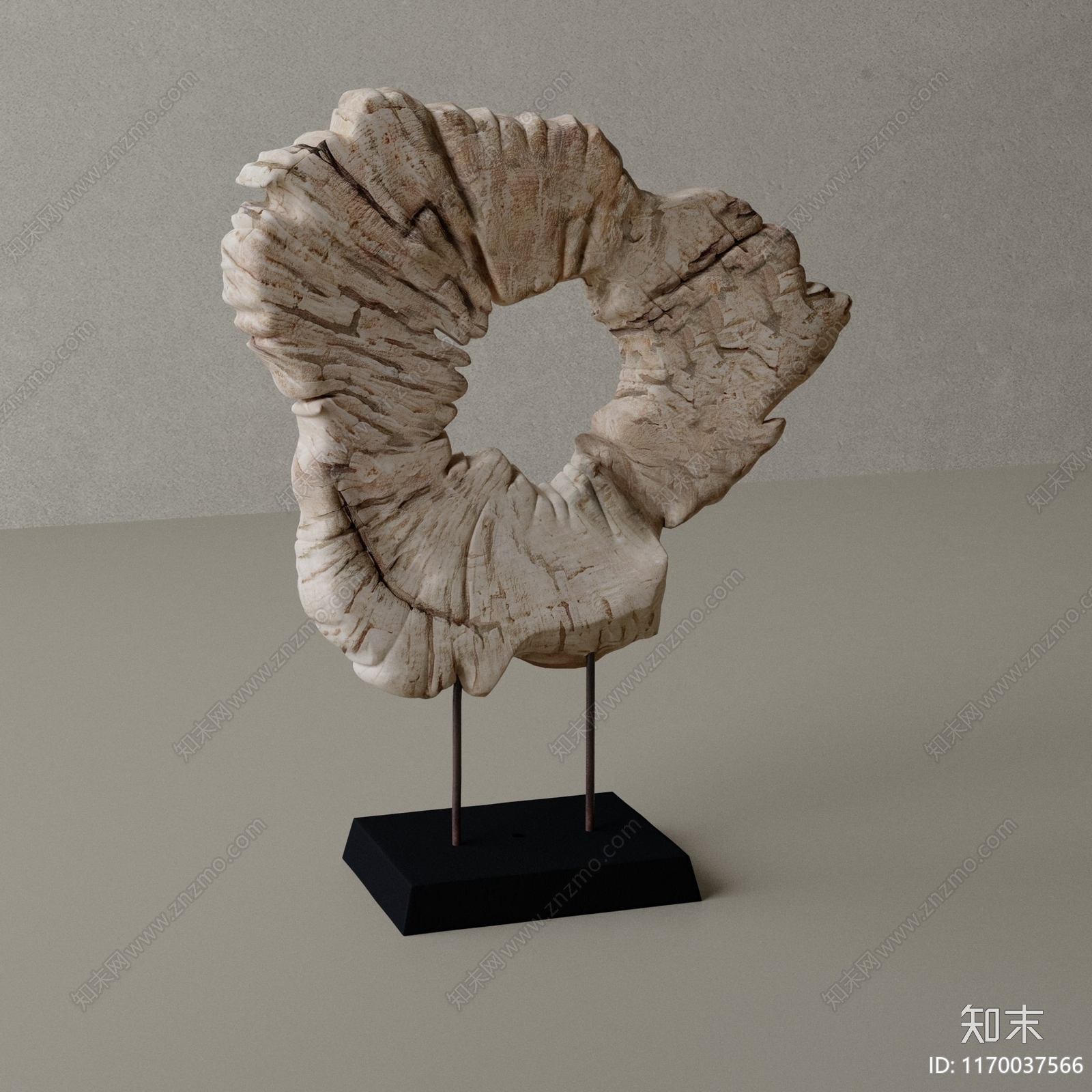 中古极简雕塑摆件3D模型下载【ID:1170037566】