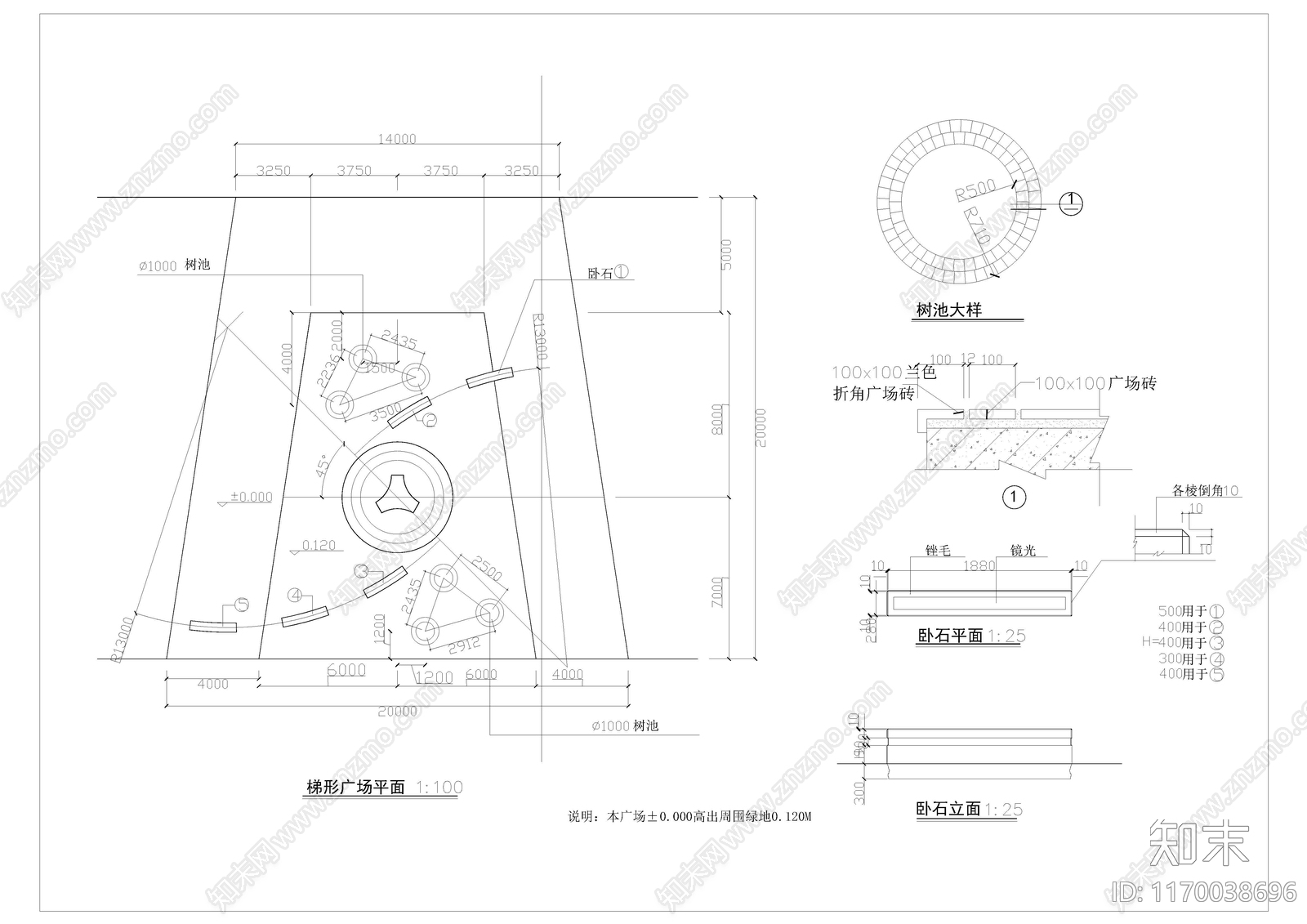 现代树池图库施工图下载【ID:1170038696】