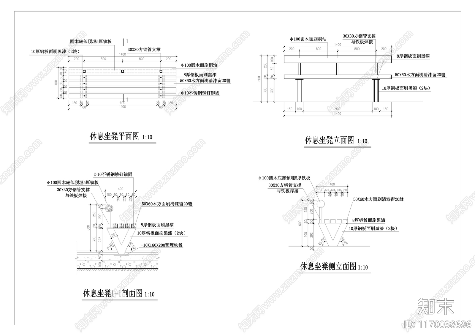 现代树池图库施工图下载【ID:1170038696】