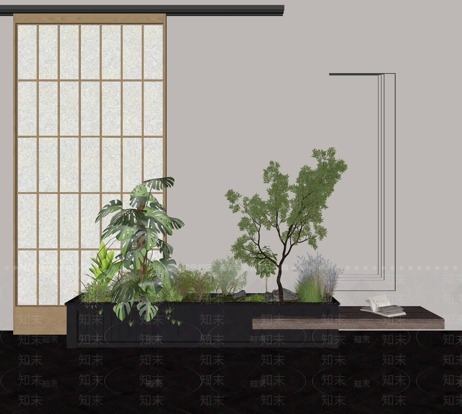 植物组合SU模型下载【ID:1170048413】