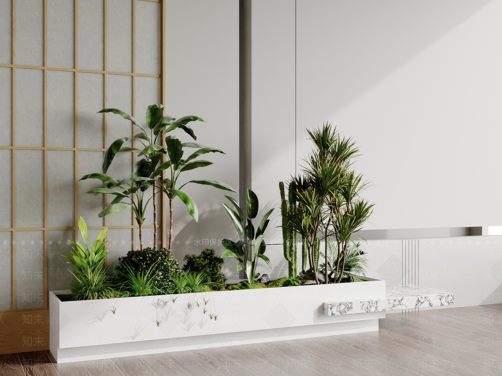 植物组合SU模型下载【ID:1170049196】