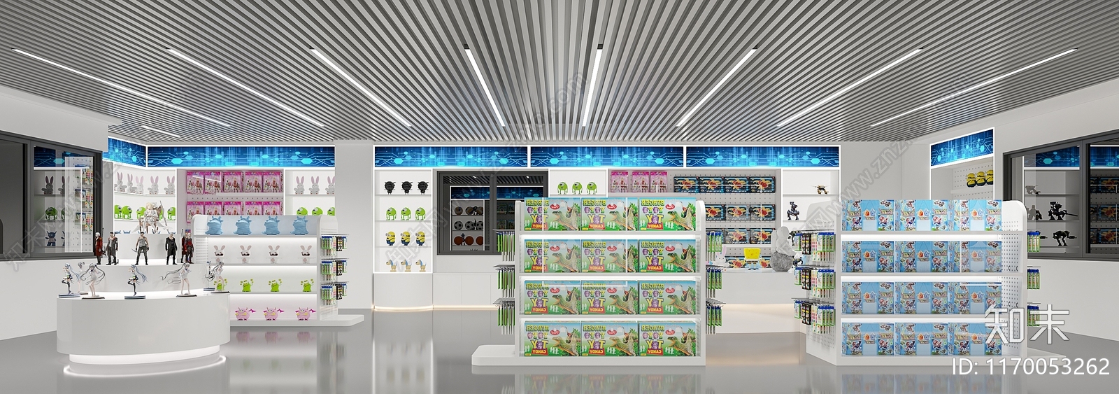 现代玩具礼品店3D模型下载【ID:1170053262】