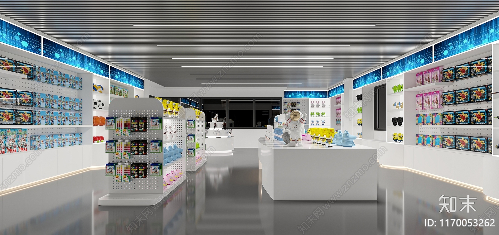 现代玩具礼品店3D模型下载【ID:1170053262】