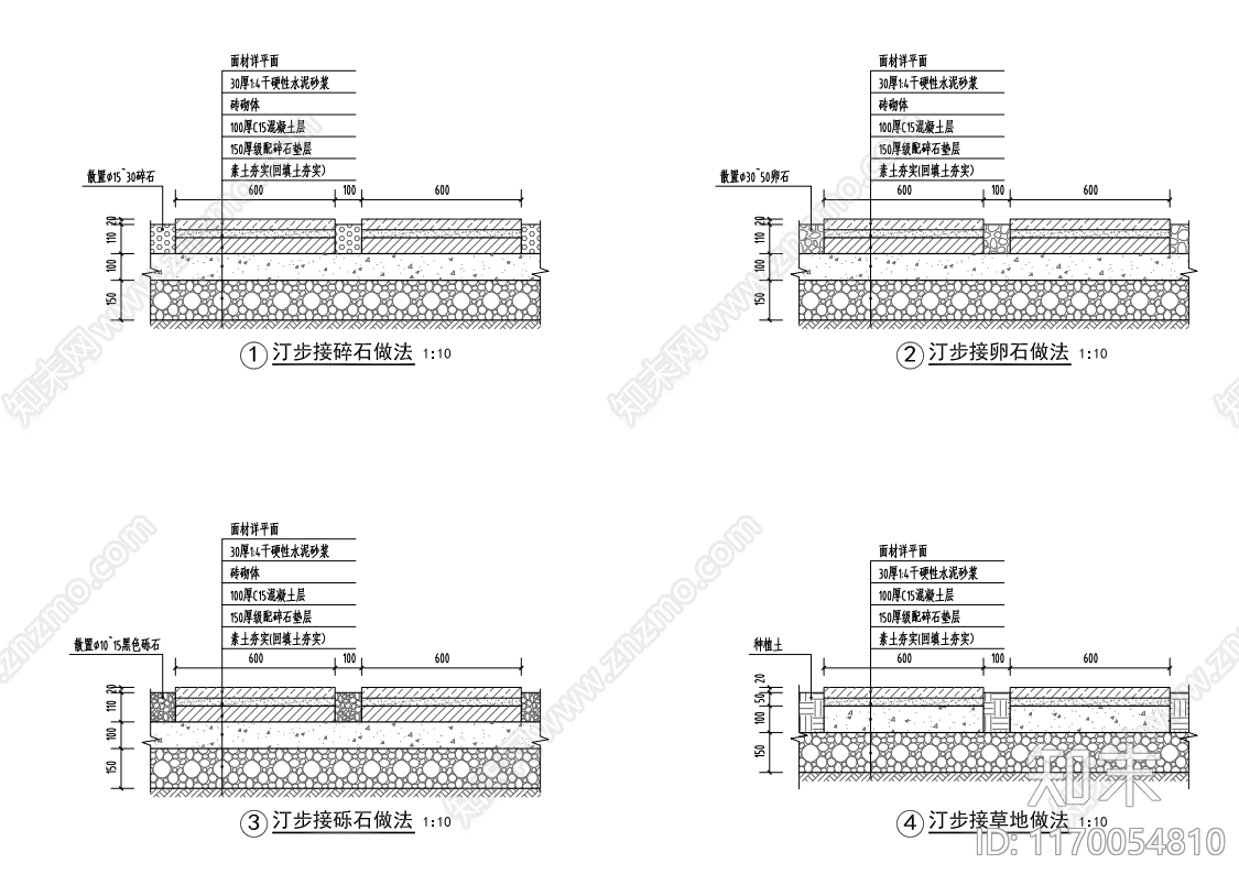 现代庭院cad施工图下载【ID:1170054810】