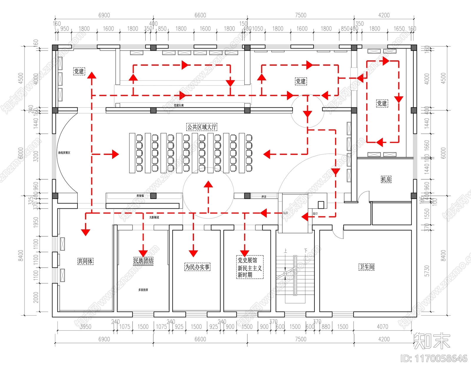 现代其他文化空间cad施工图下载【ID:1170058646】