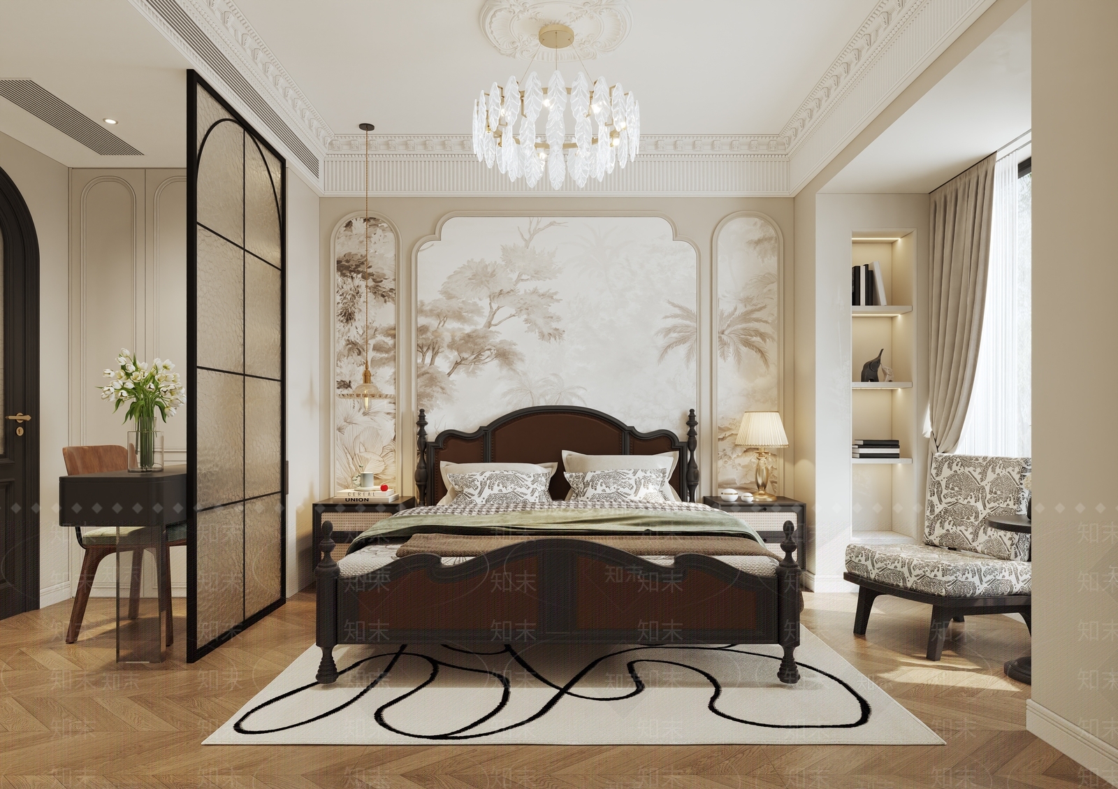 法式玄关3D模型下载【ID:1214721393】