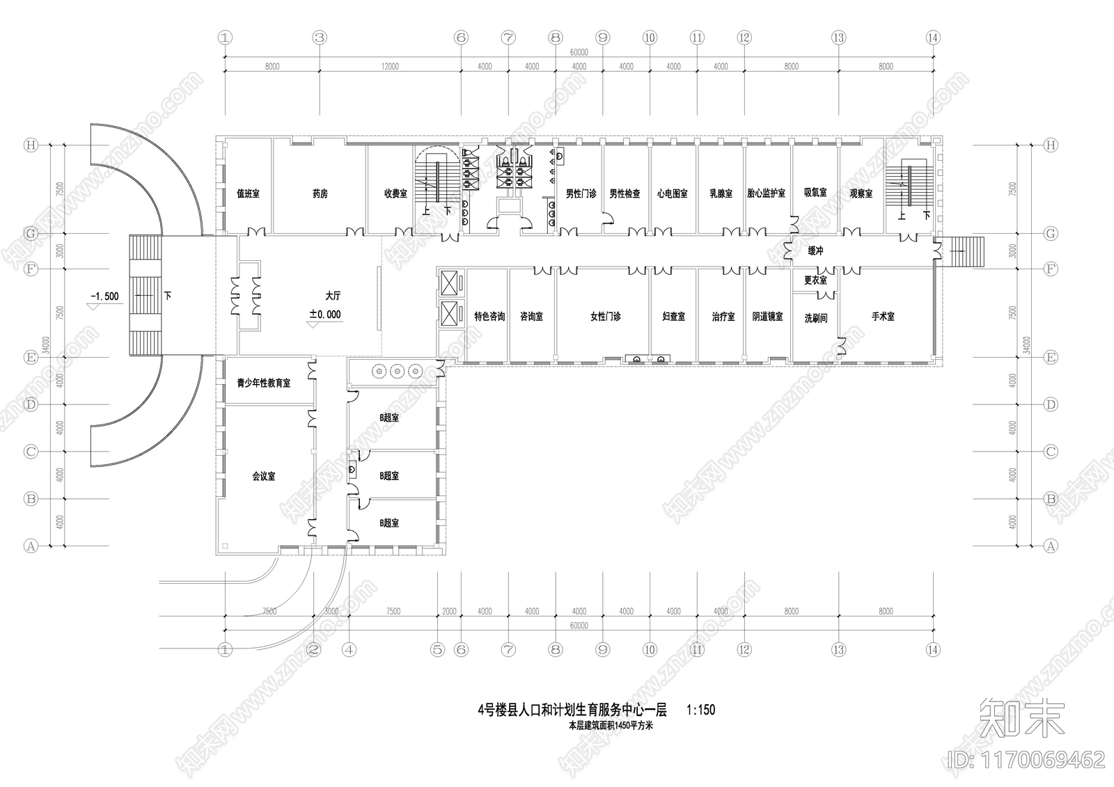 现代行政机构建筑cad施工图下载【ID:1170069462】