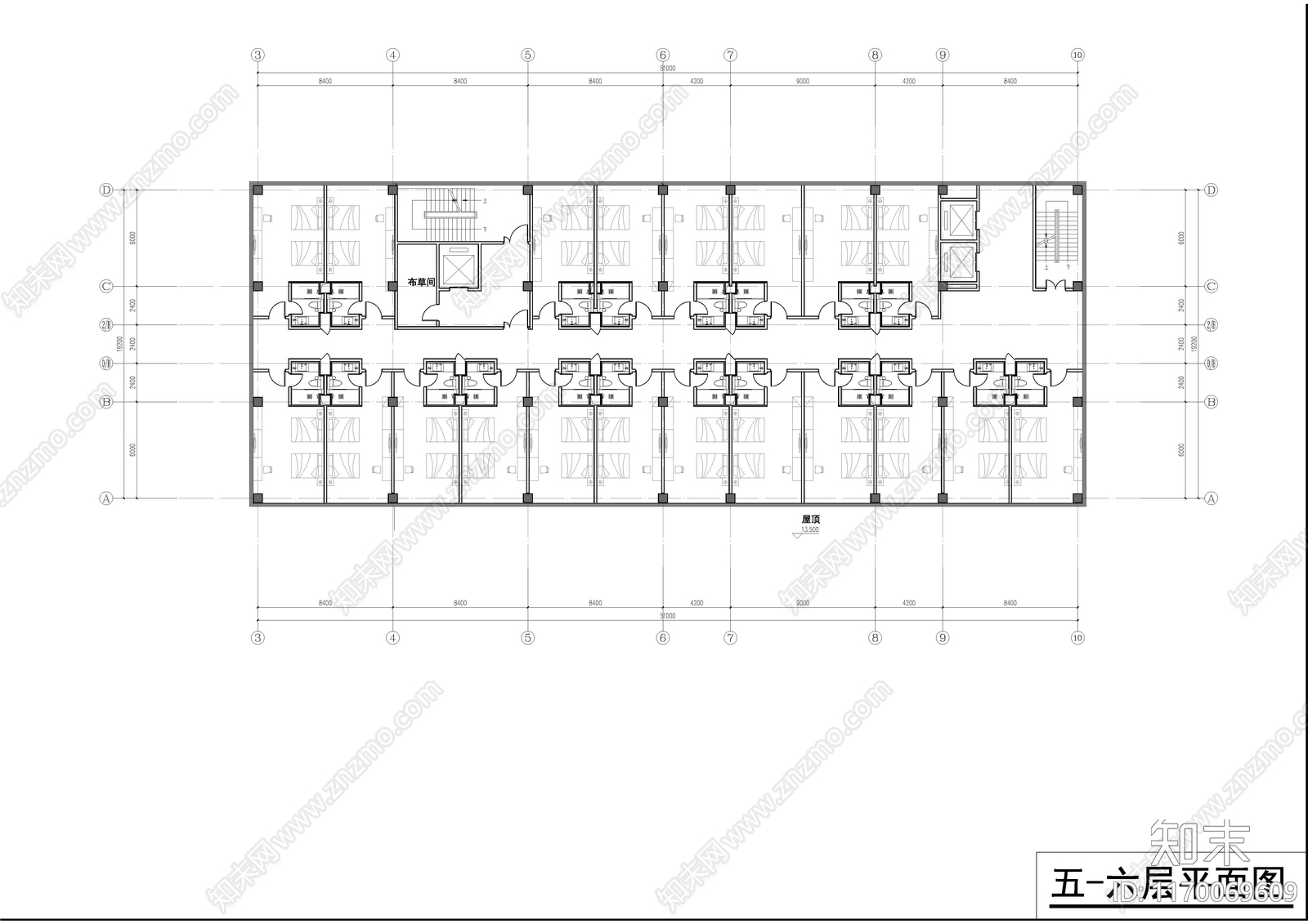 现代客运站cad施工图下载【ID:1170069609】
