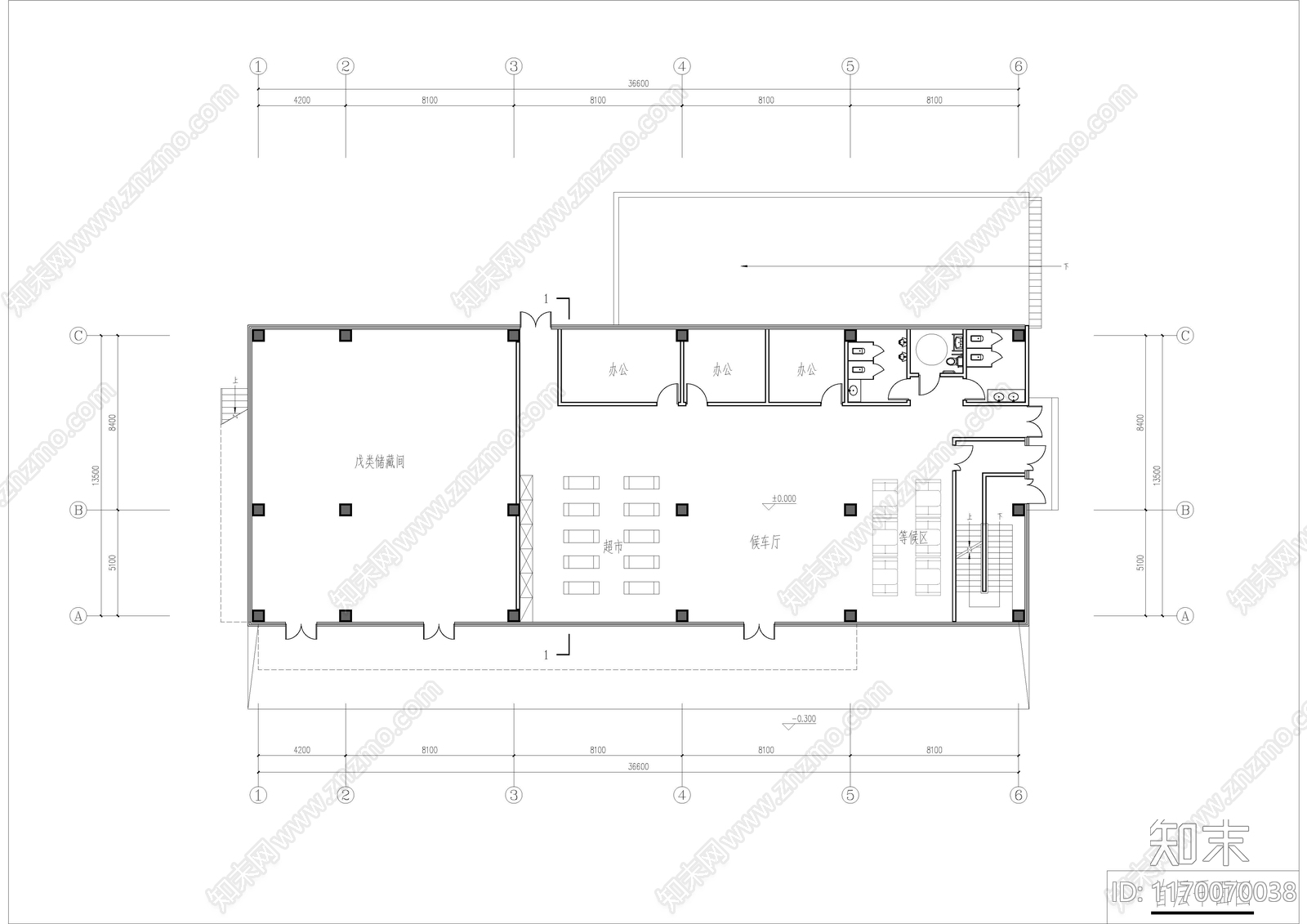 现代客运站施工图下载【ID:1170070038】