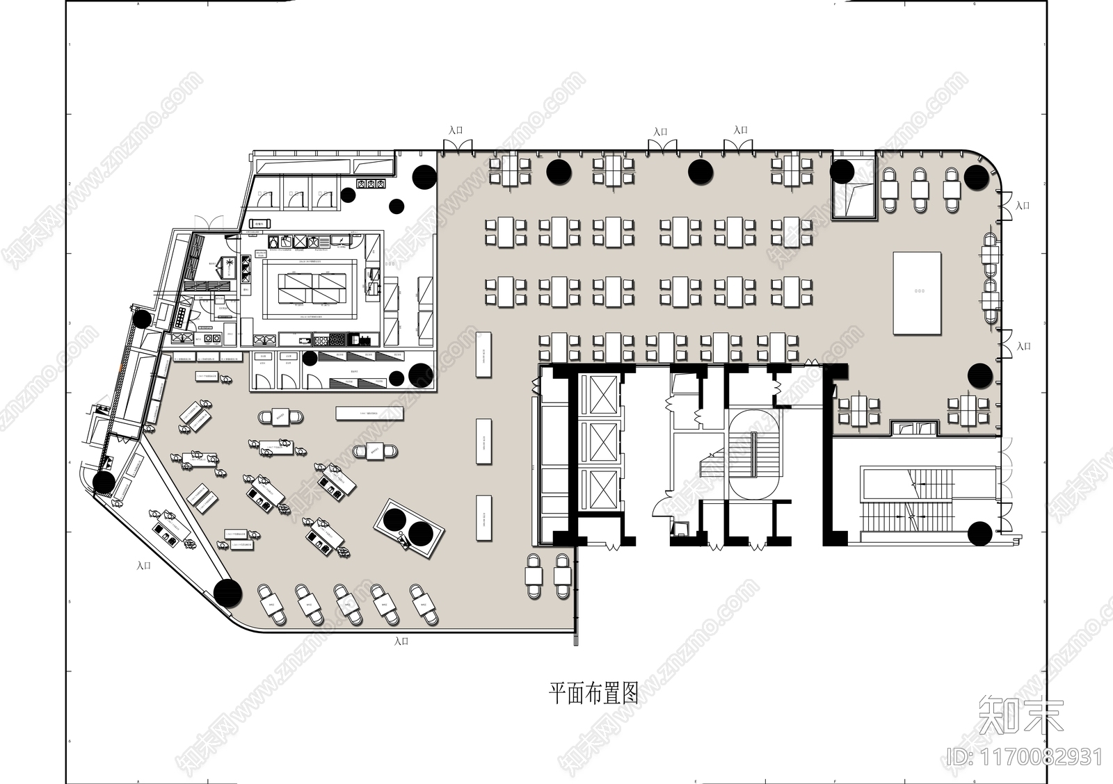 现代商场cad施工图下载【ID:1170082931】