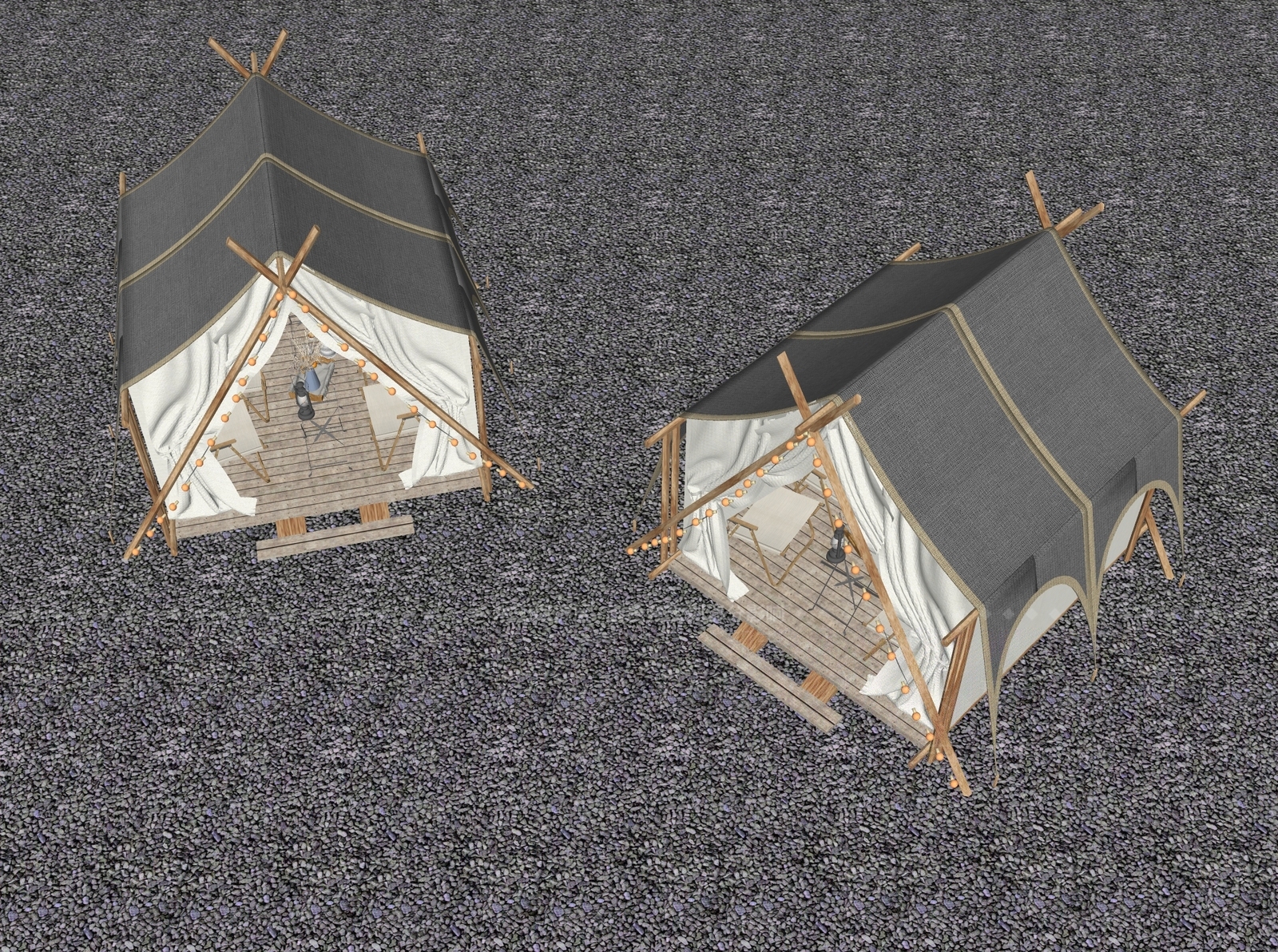 帐篷SU模型下载【ID:1170094305】