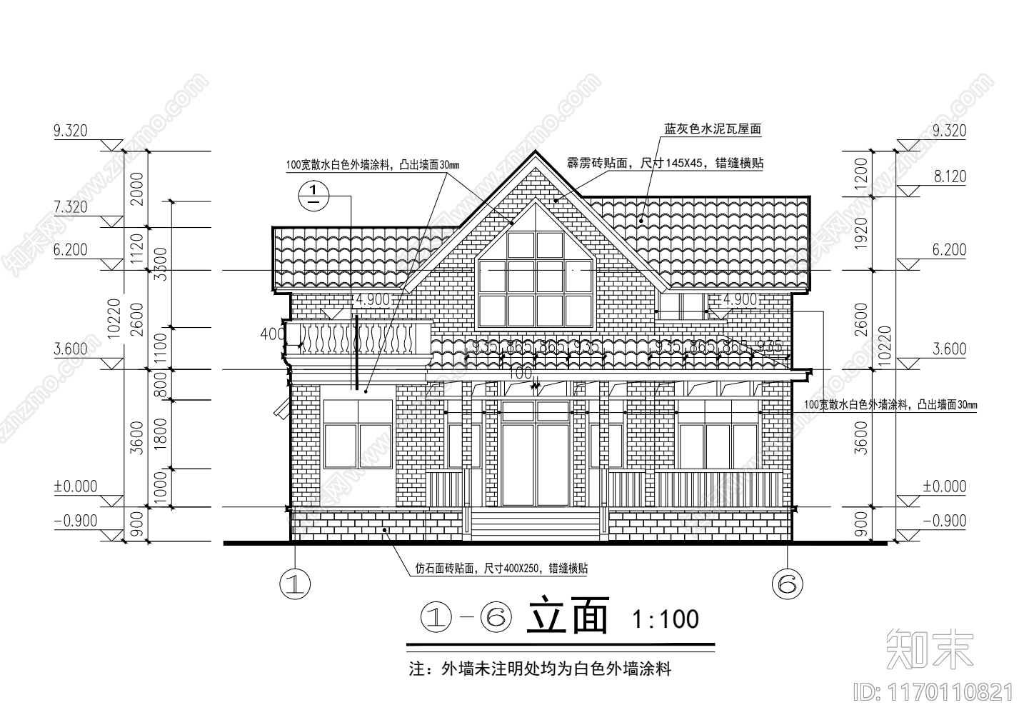 现代其他居住建筑cad施工图下载【ID:1170110821】