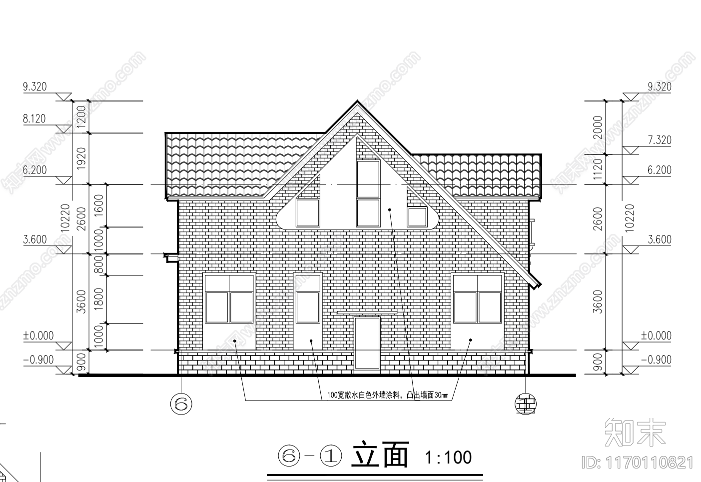 现代其他居住建筑cad施工图下载【ID:1170110821】