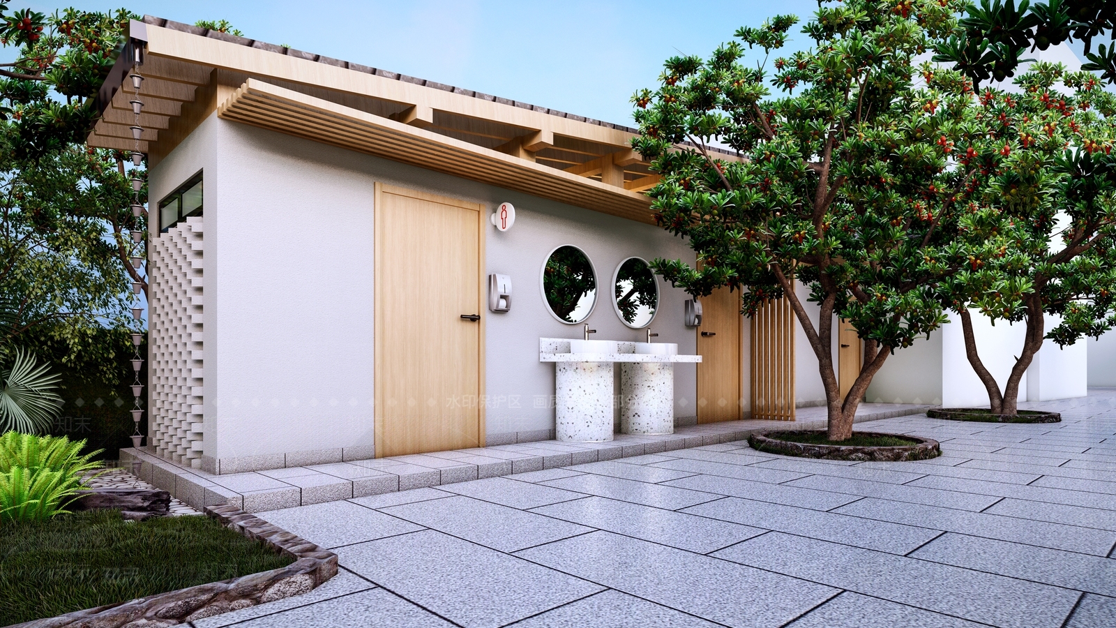新中式小公建SU模型下载【ID:1170114136】
