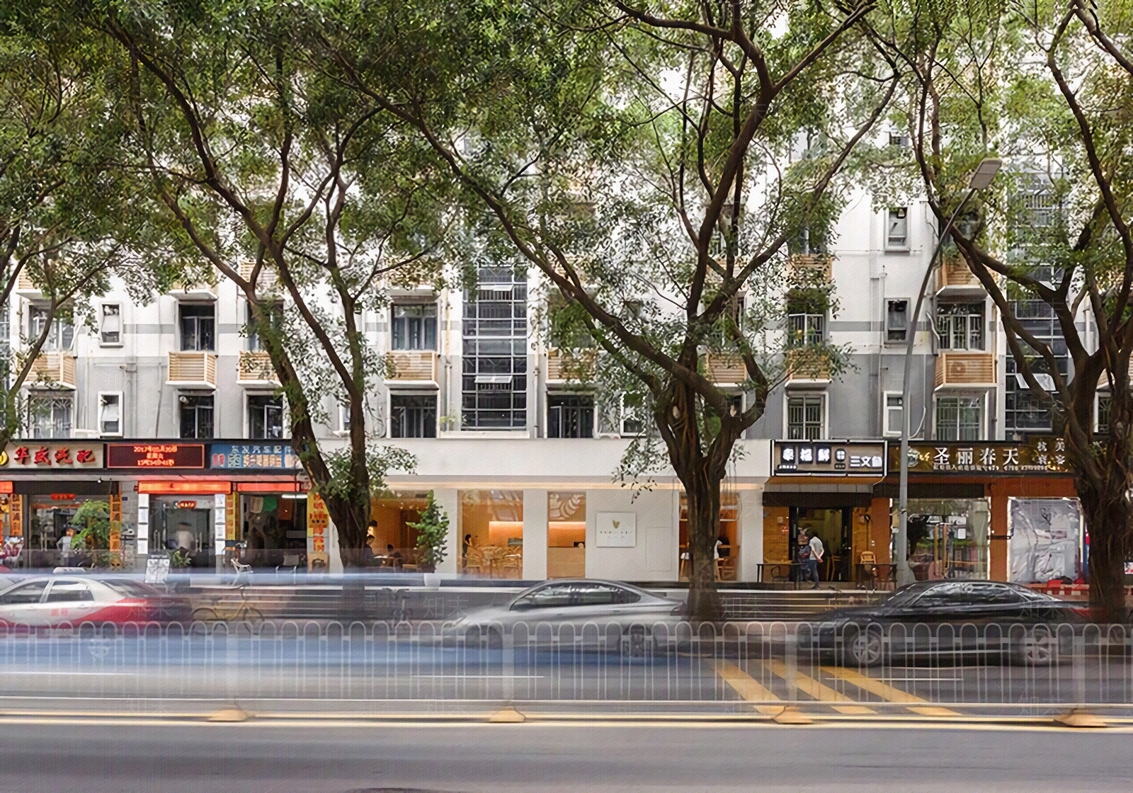 现代街道外景贴图下载【ID:1170137363】