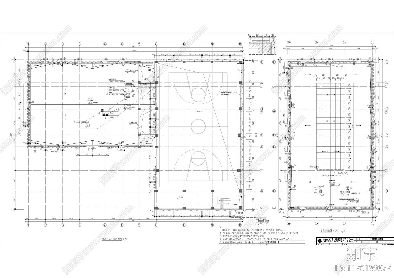 现代学校建筑cad施工图下载【ID:1170139677】