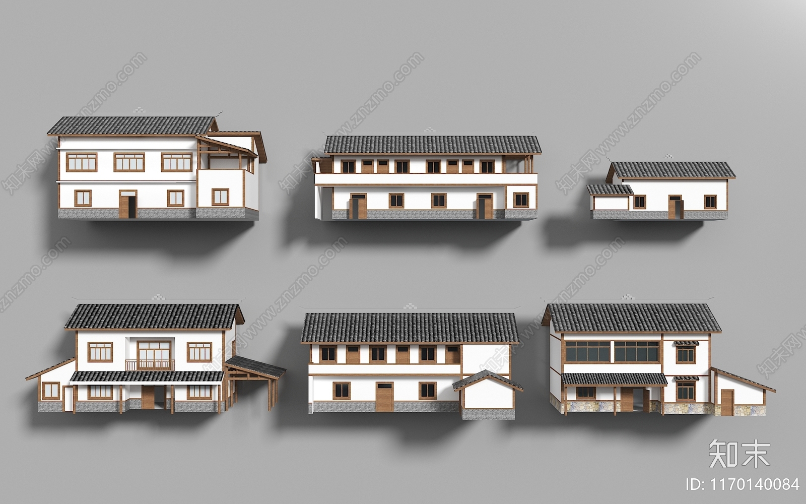 新中式其他建筑外观3D模型下载【ID:1170140084】