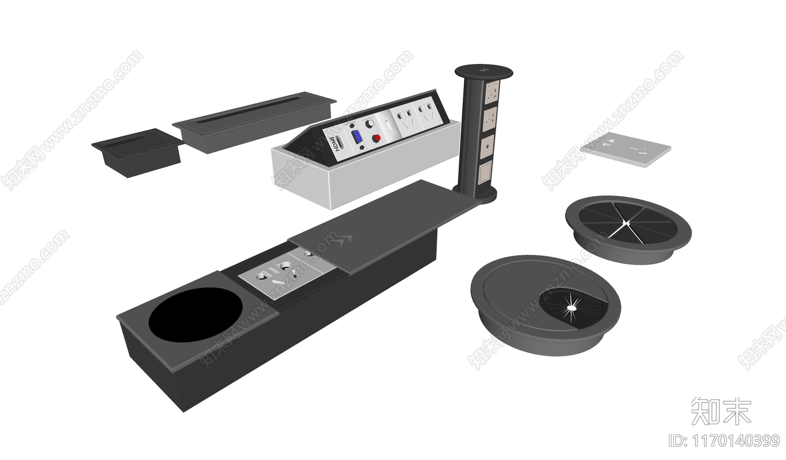 现代插座SU模型下载【ID:1170140399】