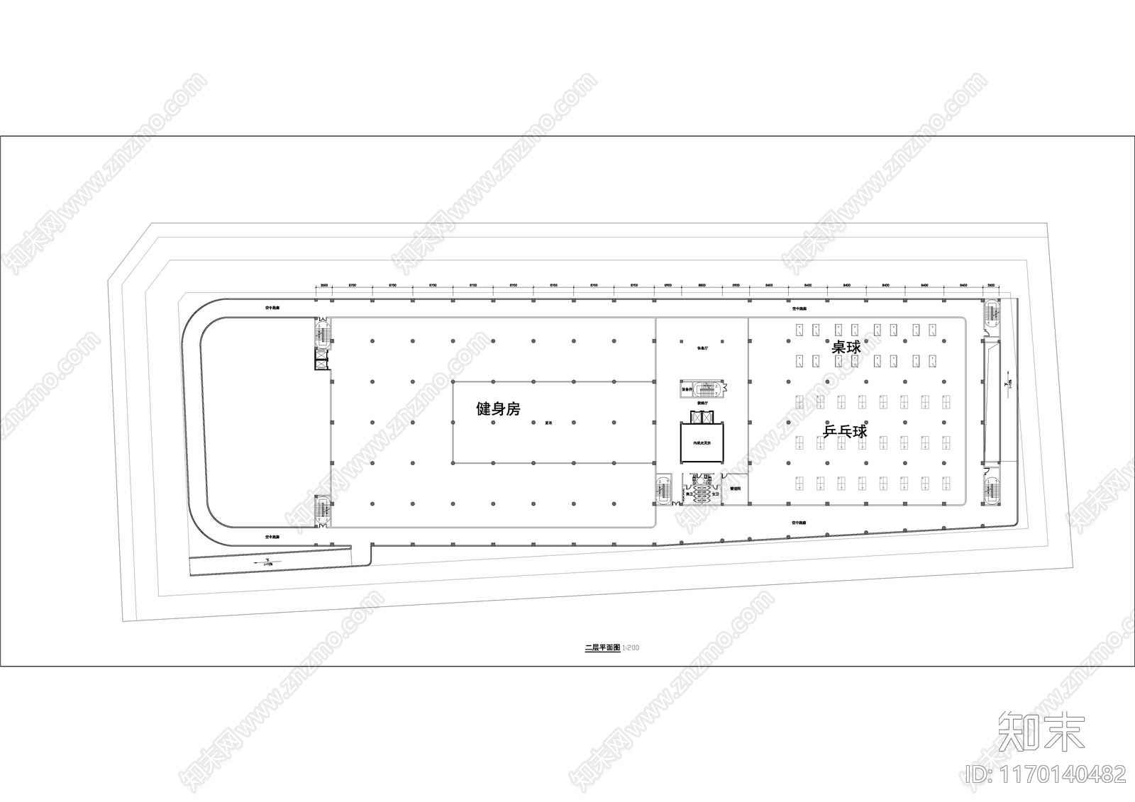 现代行政机构建筑cad施工图下载【ID:1170140482】