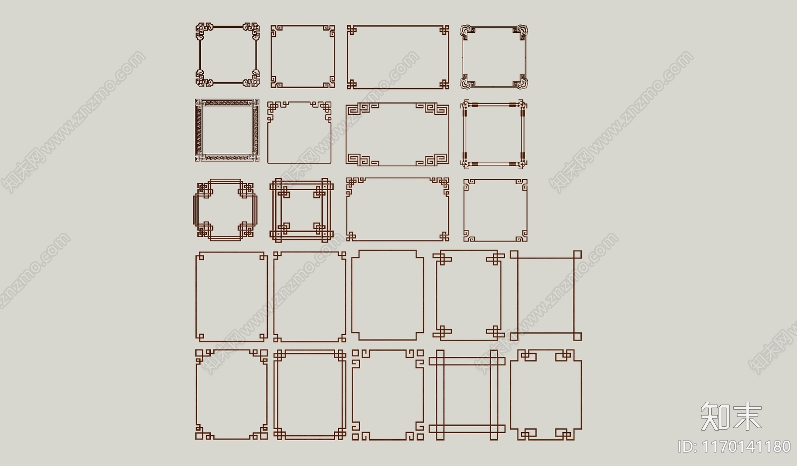 新中式雕花SU模型下载【ID:1170141180】