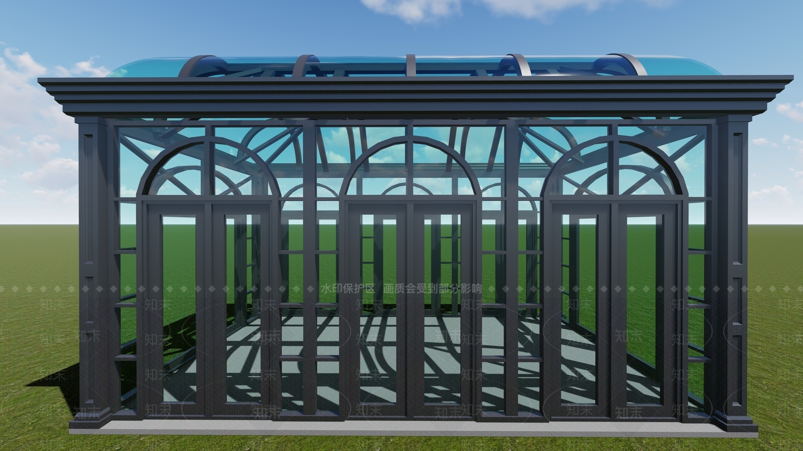 欧式法式亭子SU模型下载【ID:1170414693】