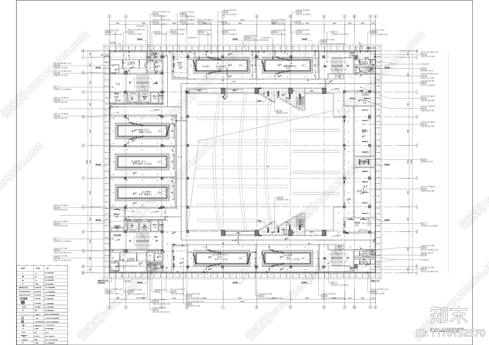 现代会展施工图下载【ID:1170152570】