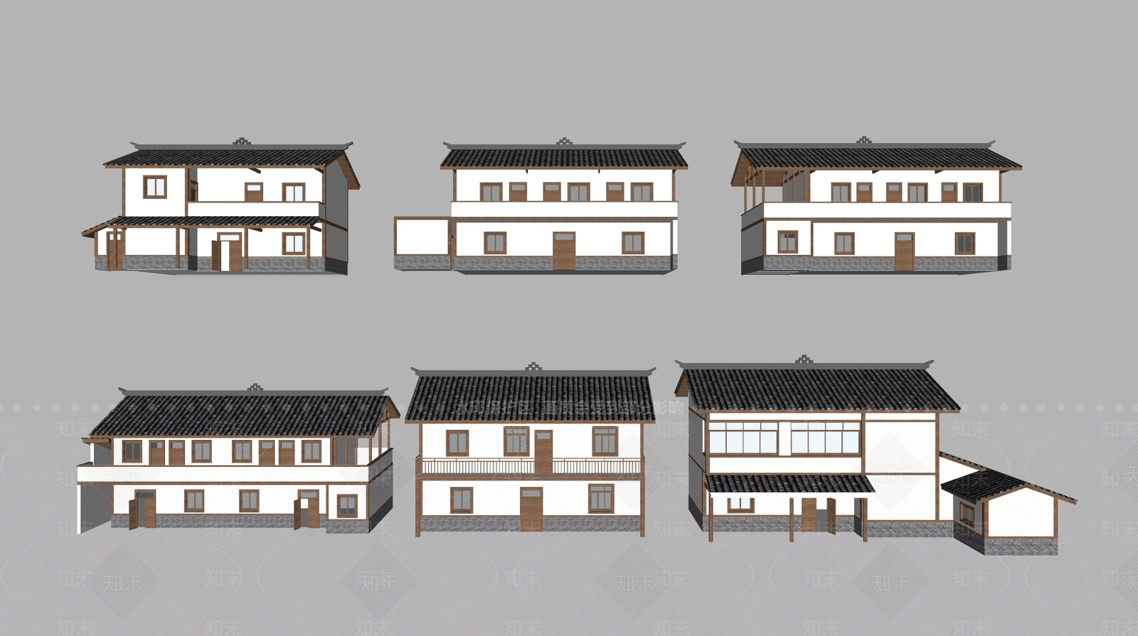 新中式其他农业建筑SU模型下载【ID:1170155499】