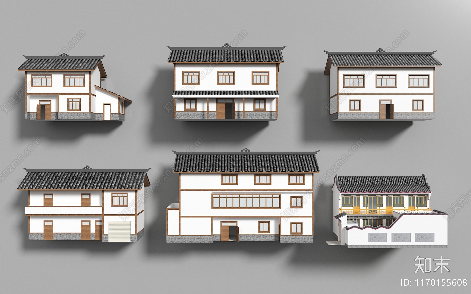 新中式其他农业建筑SU模型下载【ID:1170155608】