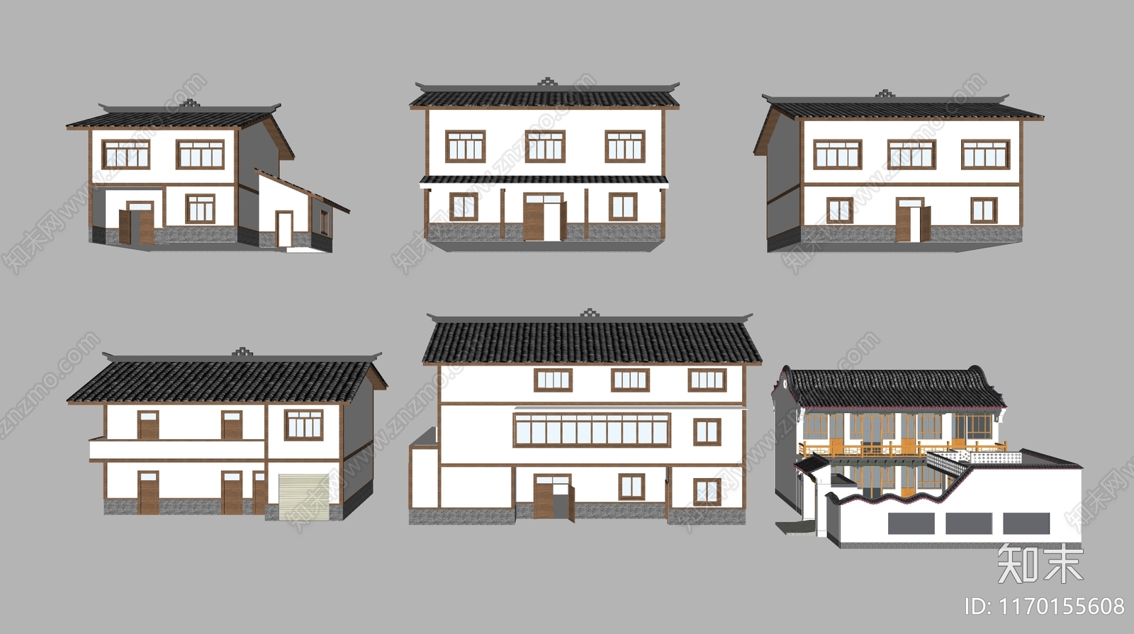 新中式其他农业建筑SU模型下载【ID:1170155608】